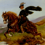 Lochinvar Painting by J. Carey based on the poem 'Lochinvar' by Sir Walter Scott