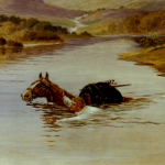 Lochinvar Painting by J. Carey based on the poem 'Lochinvar' by Sir Walter Scott