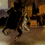 Lochinvar Painting by J. Carey based on the poem 'Lochinvar' by Sir Walter Scott